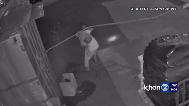 Honolulu business sprinkles intruders