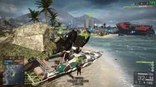 Battlefield 4 - My new FAVORITE thing to do - Attack Boat TV missles