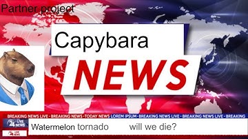 Capybara news (School project) made by Google slide