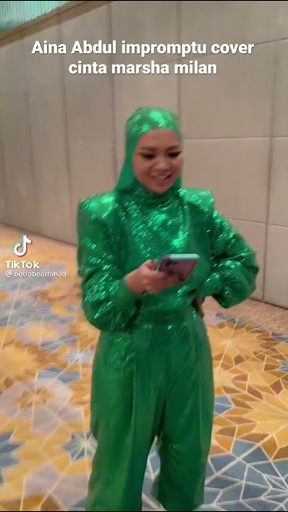 Aina Abdul spontan cover cinta marsha milan