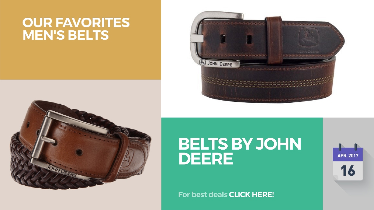 Belts By John Deere Our Favorites Men's Belts YouTube