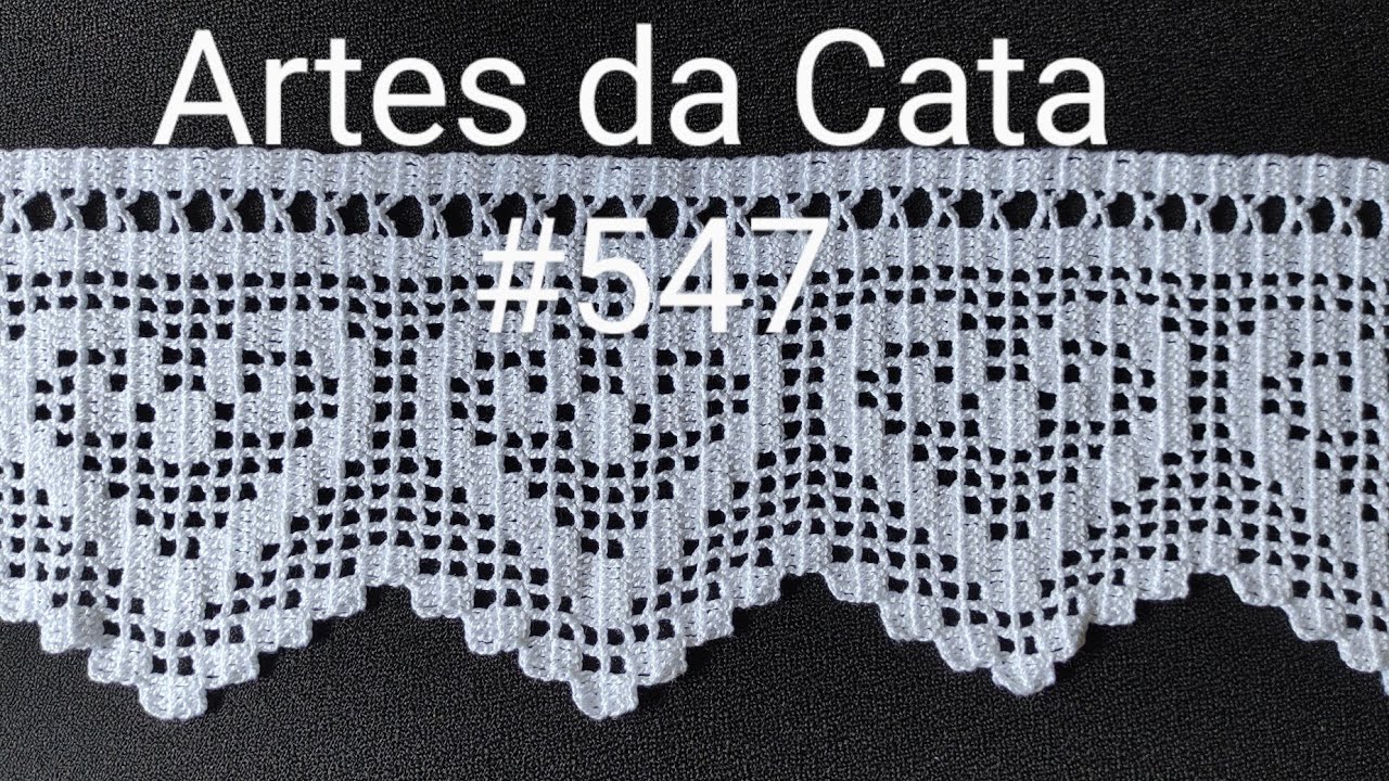 Bico em crochê #547 parte 01/02 #bicodecroche #artesdacata #barradodecroche #crochedacata #diy