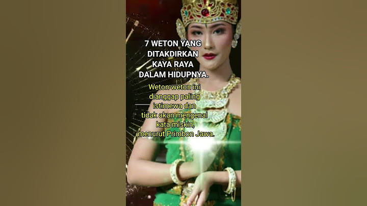 7 Weton yang ditakdirkan kaya raya #shorts #weton #primbonjawa #kitabprimbonjawa