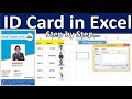 Employee ID Card Creation Step by Step in MS Excel