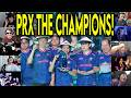 Valorant Streamers React To PRX Winning VCT PACIFIC &amp; Lifting Trophy After Dominant Win Against FS