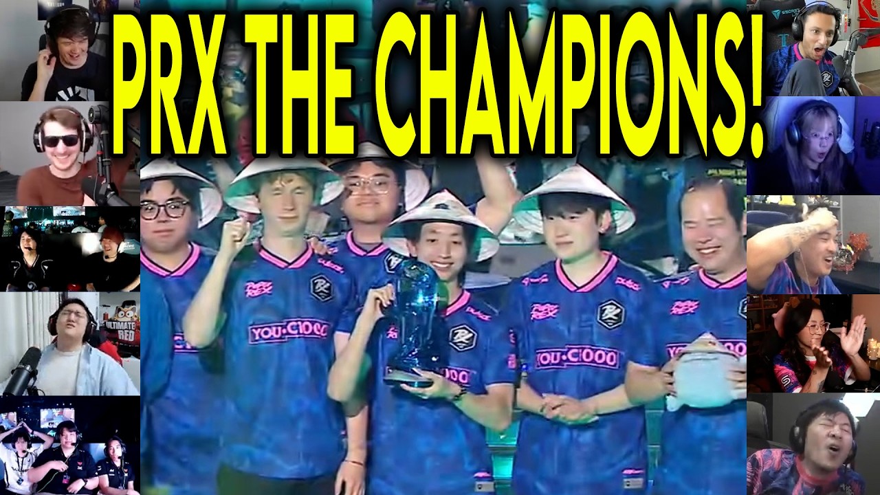 Prx Win Valorant Streamers React To PRX Winning VCT PACIFIC & Lifting Trophy ...