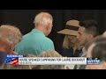 Laurie Buckhout holds rally in New Bern on Thursday