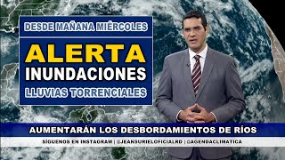 Martes 21 mayo | Aguaceros torrenciales en República Dominicana en las próximas 24 horas