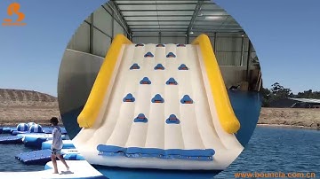 Bouncia Provides Free Customized TUV Certificate Inflatable Floating Water Park