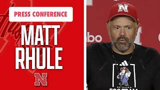 Nebraska Football Head Coach Matt Rhule meets with the media on Saturday I GBR