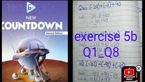 oxford| new countdown book 6 second edition|chapter 5 |exercise 5b |Q1_Q8 completely solved