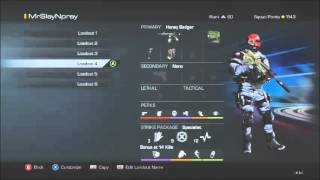 Call Of Duty Ghosts | My Custom Class Setups