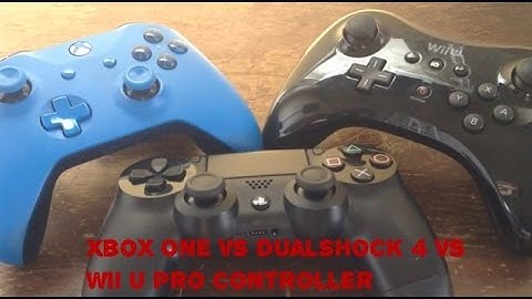DualShock 4 vs Xbox One controller vs Wii U pro controller