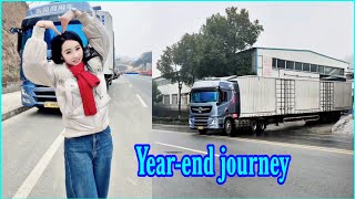 Hành Trình Và Lời Chúc Cuối Năm Của Nữ Tài Xế Container Ngụy Hiểu Dương. Subles