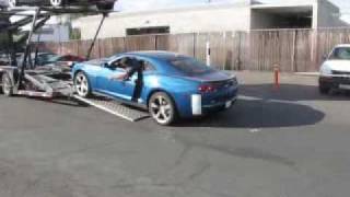2010 Camaro unloaded off transport at Quality  Chevrolet  - Escondido, Ca.