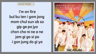 TREASURE (트레저) - JIKJIN (직진) EASY LYRICS