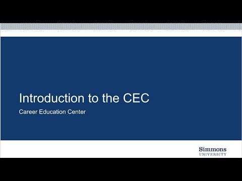 Introduction to the CEC