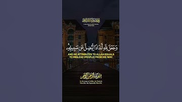 آيات بينات من الذكر الحكيم بصوت تقشعر له الابدان❤ #اكسبلور #المصحف #المغرب