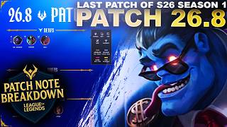 THE LAST PATCH OF S26 SEASON 1! MUNDO AND MEL NERFS!?!