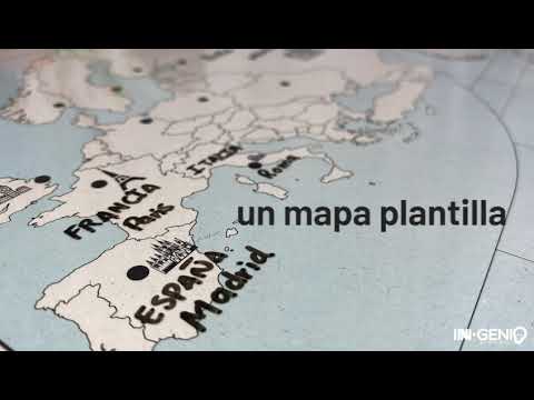 MADEMAP – Mapamundi de Madera para Instalar en Pared 