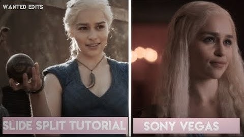 ► split screen slide push transition with stroke | side push svp/ Sony vegas tutorial