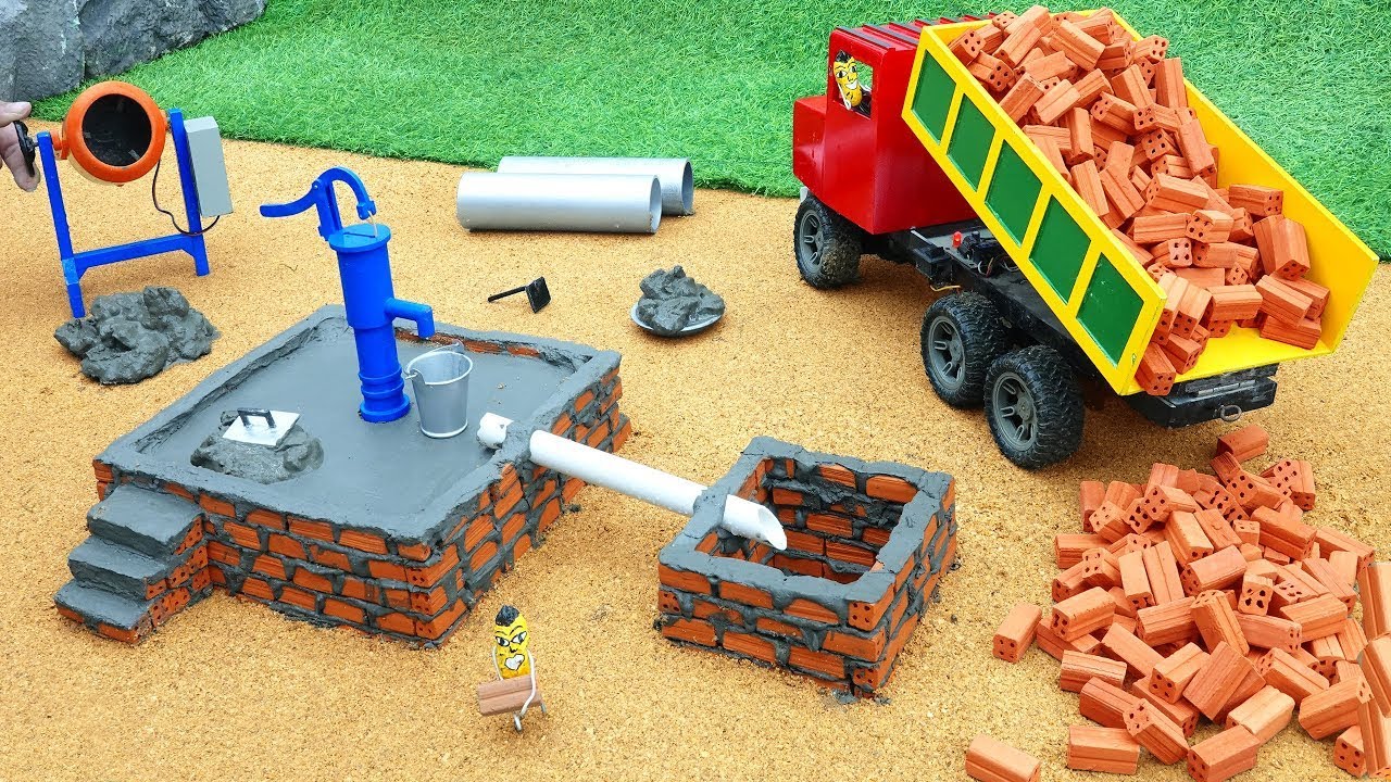 Diy diorama making mini motor water pump science project  | how to make | 