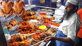 Famous Roadside Chicken Full Fries &amp; Quail Fries @Vijayawada | Chicken Roasted Fries | Street Foodos