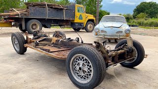 VW Karmann Ghia Restoration  Clean & Inspect Chassis! Day 3