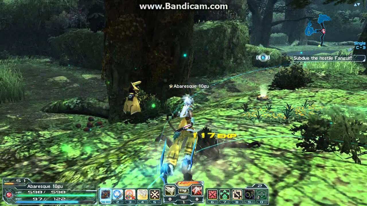 [PSO2] Gu/Bo Forest general weapon test - YouTube