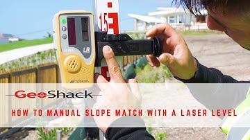 GeoShack Presents - How To Manual Slope Match With A Laser Level