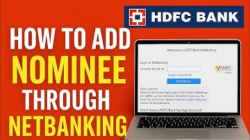 How to Add or Update Nominee in HDFC NetBanking (Step-by-Step Guide)#hdfcbank
