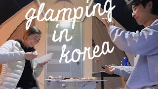 WINTER CAMPING IN KOREA 🏕 a cozy evening in ulsan vlog