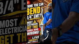 ⚡ Think You Can Bend 3/4” EMT? Most Electricians Get This Saddle Bend WRONG!