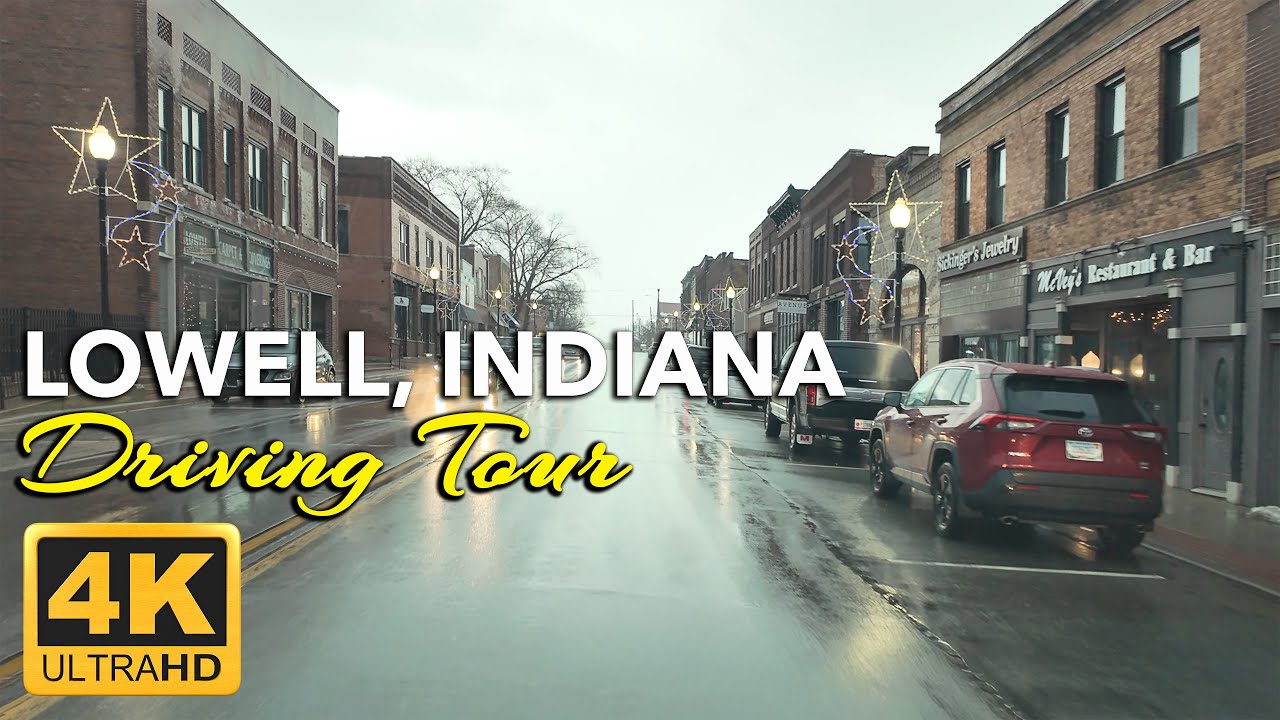 Driving Through Lowell, Indiana | Small-Town Streets & Everyday Midwest Life 4K