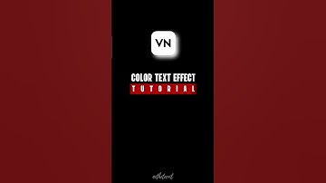 Color Changing Text Animation - VN Tutorial #shorts