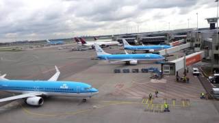 KLM aircraft parking at Schiphol International Airport  Amsterdam screenshot 2