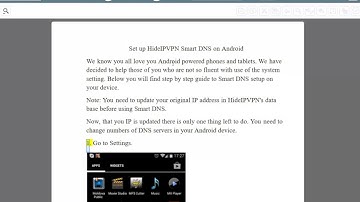 Set up HideIPVPN Smart DNS on Android