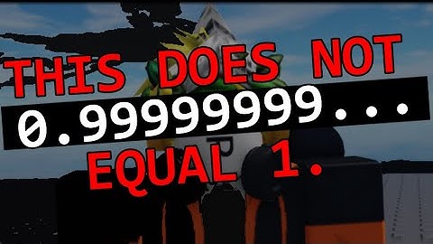 this is why 0.9999... does NOT equal 1.