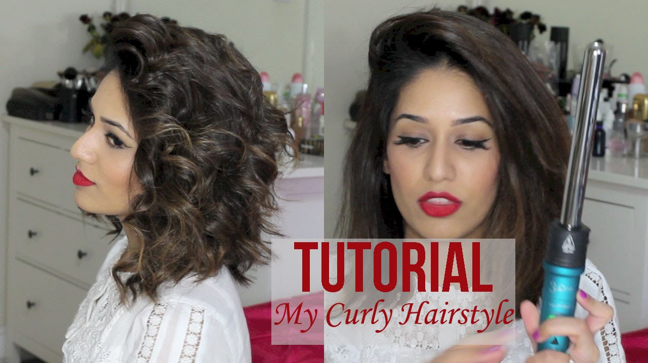 My Curly Hairstyle For Short Hair Nume Titan 3 Youtube