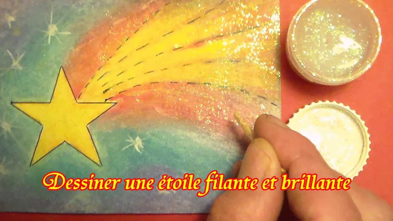 Apprendre à Dessiner Noël Dessin Dune Jolie étoile Filante