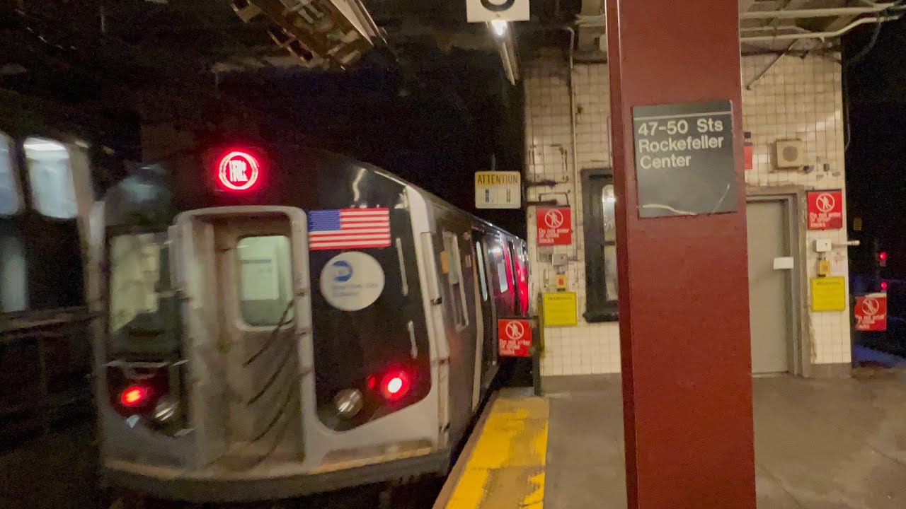 Rare:R160C R train via 6th avenue/53 street using the Via 53 street ...