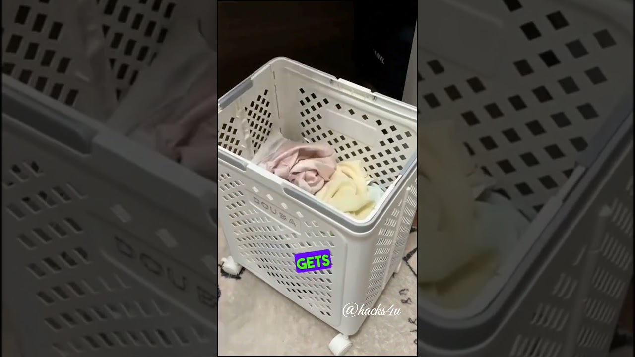🧺 Say Goodbye to Heavy Lifting! This Laundry Basket is a Game-Changer! 🚀