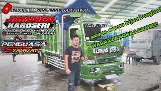 Detik-detik PENGELUARAN Truk Hijau Semi BUNGLONN!! •KAROSERI JAMAICA•