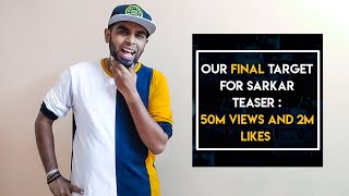 Thalapathy 62 Teaser Views And Likes Target - Lets Create A New Record In YouTube | 7 Days More🔥
