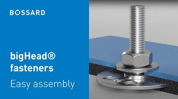 bigHead® fasteners: Assembly without holes, drilling or punching