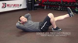 *Single Leg Twisting Crunch