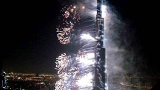 Fireworks at the Burj Dubai Grand Opening