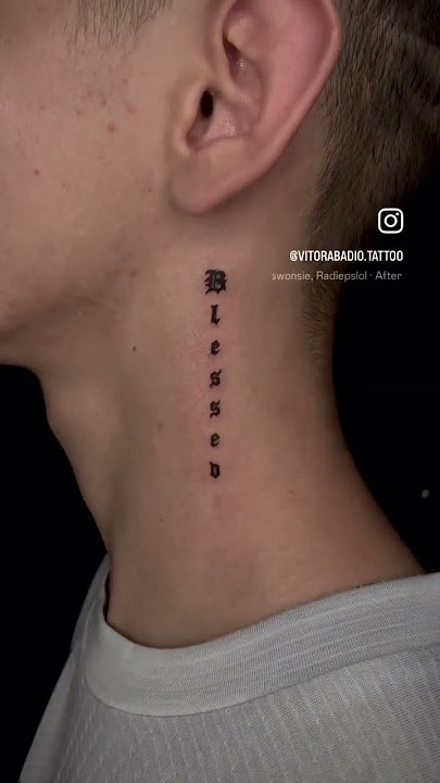 tatuagem no pescoço kanji｜Pesquisa do TikTok