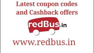 RedBus Coupon codes and Cashback offers