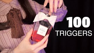 ASMR 100 TRIGGERS IN 3 MINUTES / 3分で眠る100トリガー